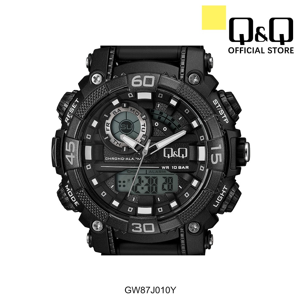 Q Q Japan By Citizen Men S Resin Analog Digital Watch Gw87 Shopee Malaysia