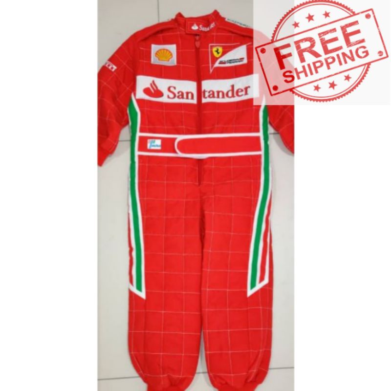 Clearance Ferrari F1 Driver Replica Racing Suit 5Y Red Kid's Scuderia ...