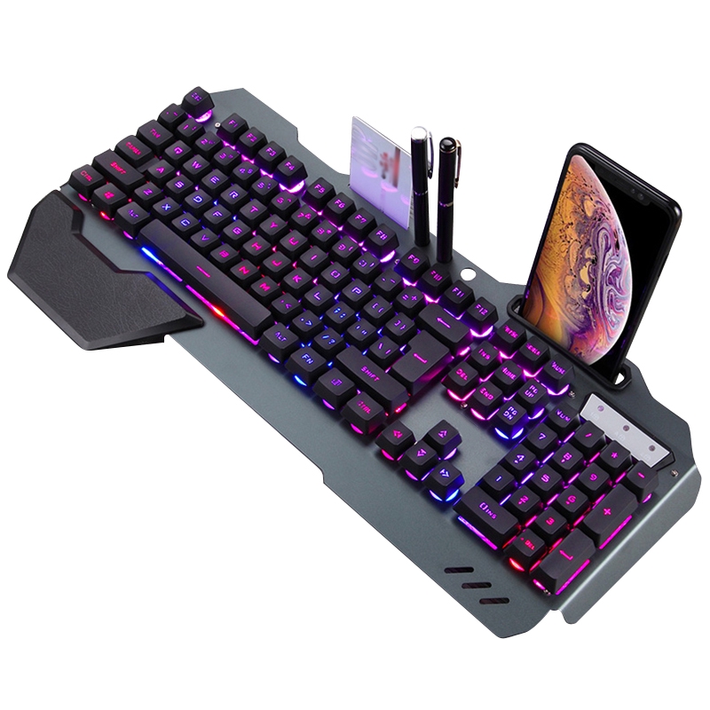 ☺Fast Ship☺Wired Mechanical Feel Keyboard With Backlight RGB Anti