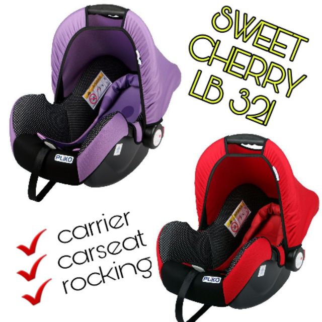 sweet cherry pliko car seat