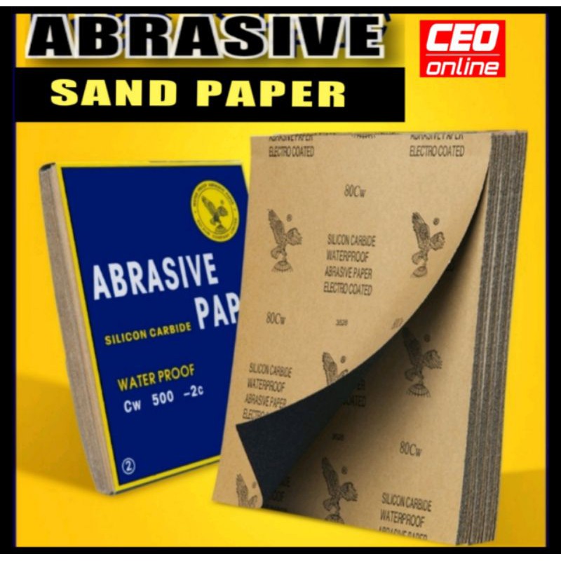 Ceo 🇲🇾 Sand Paper Wet Dry Sandpaper Waterproof Abrasive Paper Kertas 