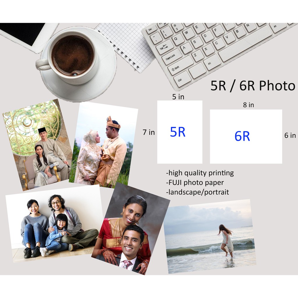 5R/6R Photo Printing ( High Quality ) 5R/6R照片打印 cuci gambar Shopee