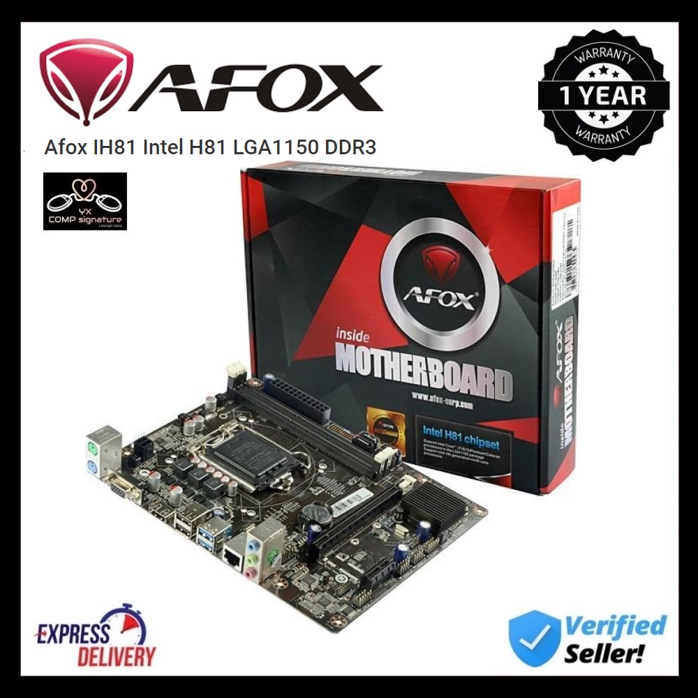 Afox IH81 Intel H81 LGA1150 DDR3 Motherboard | Shopee Malaysia