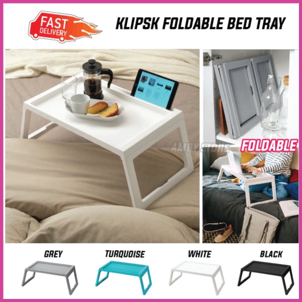 Ikea Meja Lipat Klipsk Bed Tray, Bed Desk Tray Ikea