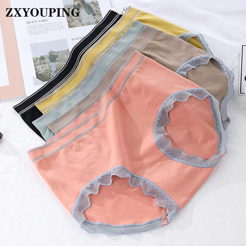 Stretchable Soft Women Panties Mulberry Silk Antibacterial Underwear