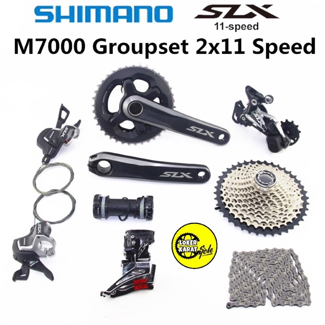 slx 2x11 groupset