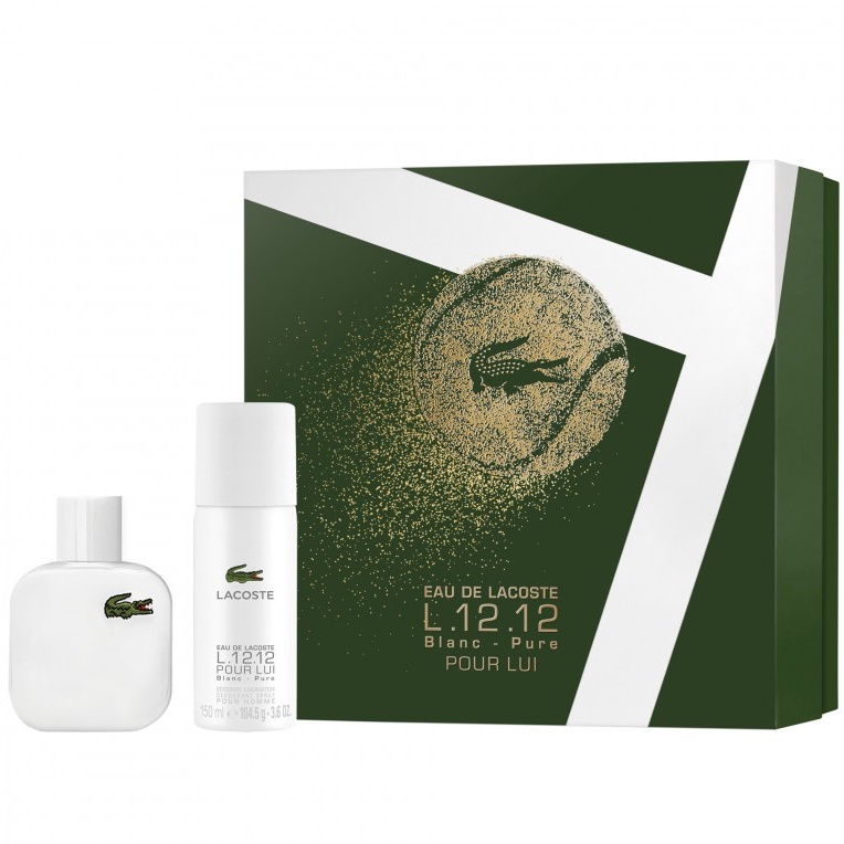Lacoste L.12.12 Blanc Pure EDT 50ML 2 In 1 Gift Set Perfume Gift Set For Him] | Shopee Malaysia