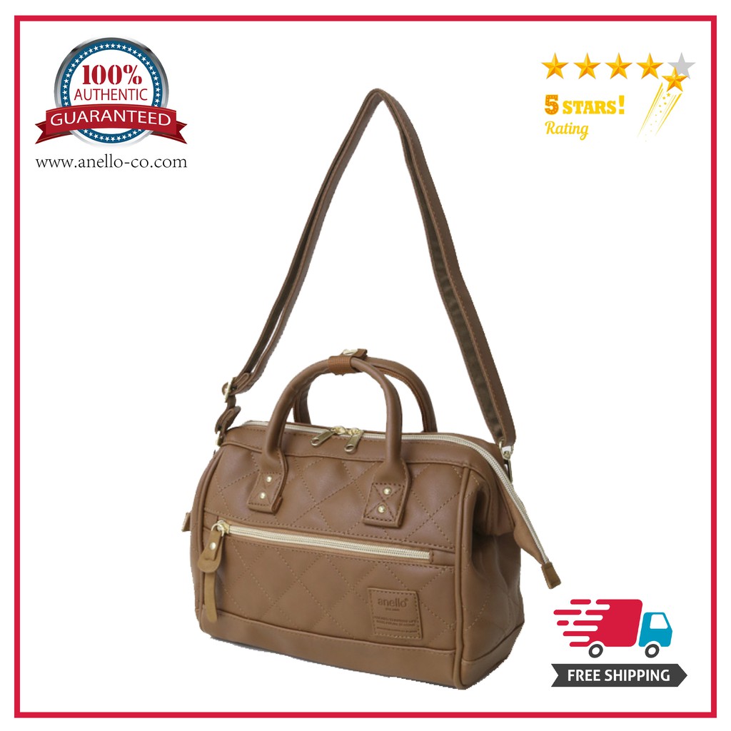 100% Authentic! Anello Synthetic Leather Quilting ...