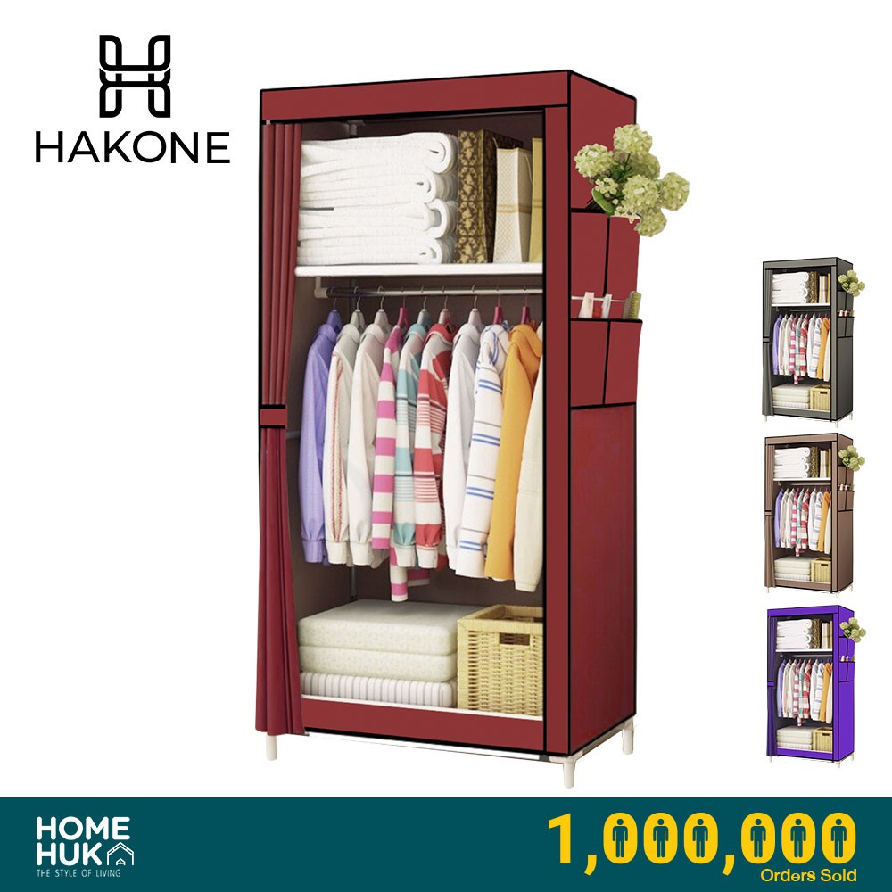 5 Colors Hakone Wardrobe Single Block With Pocket Cabinet