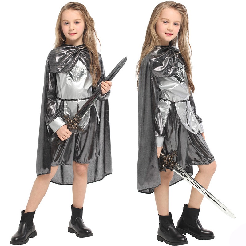 Girls Halloween Christmas Costumes Princess Elsa Anna Hooded Cape Cloak Snow Queen Party Outfit Winter Long Robe Jacket for 4-9 Years Old