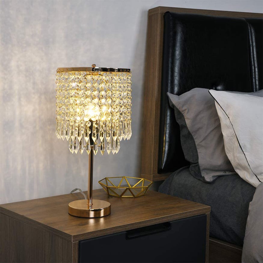 Modern Crystal Table Lamp Night light LED Lampu  Hiasan  