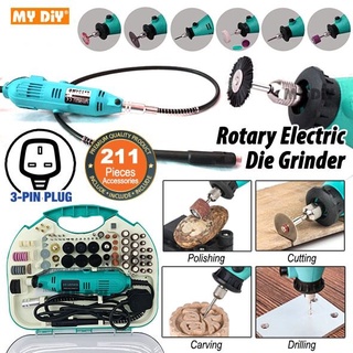 Mydiyhomedepot 15pcs Pneumatic Air Die Grinder 1 4 6mm 1 8 3mm Air Die Grinder Grinding Engraving Tool Polishing Shopee Malaysia