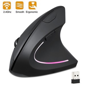 Ergonomic Vertical Wireless Mouse 1600 DPI USB Optical Computer Mouse 5D Gaming Laptop Mice For PC Notebook