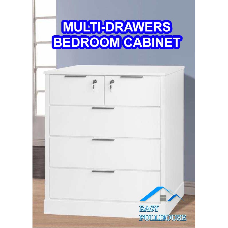 Bedroom Cabinet Multi Drawers Storage Clothes Organization Clothes Cupboard Almari Baju Rak Baju Laci Baju Shopee Malaysia