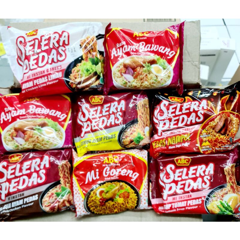 Mie ABC Selera Pedas All Variant | Shopee Malaysia