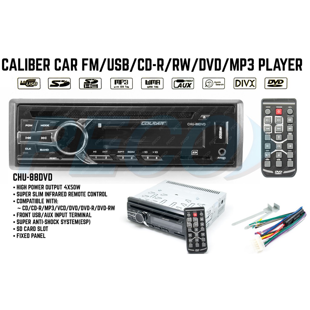Caliber Car Fm Usb Dvd Mp3 Player Shopee Malaysia