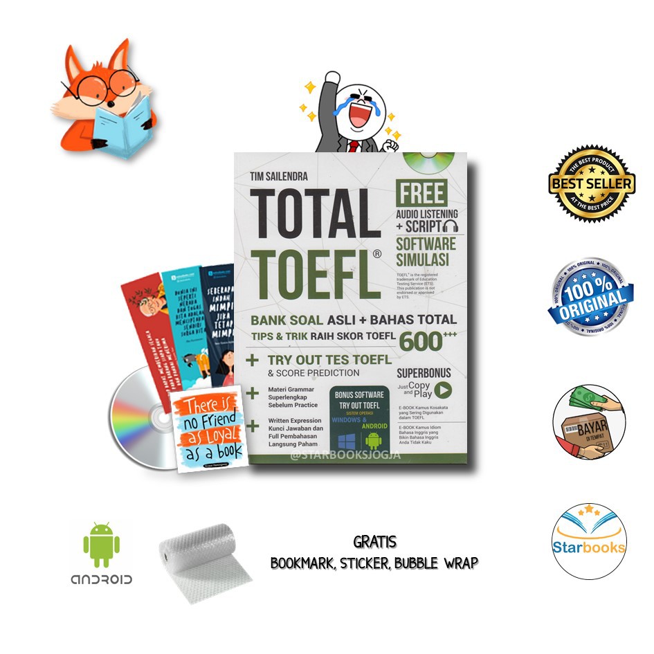 Bestseller Total Toefl Original Soal Bank Bahas Soal Cd Bright Bestseller Total Toefl Bank Soal Asli Bahas Soal Cd Bright Shopee Malaysia