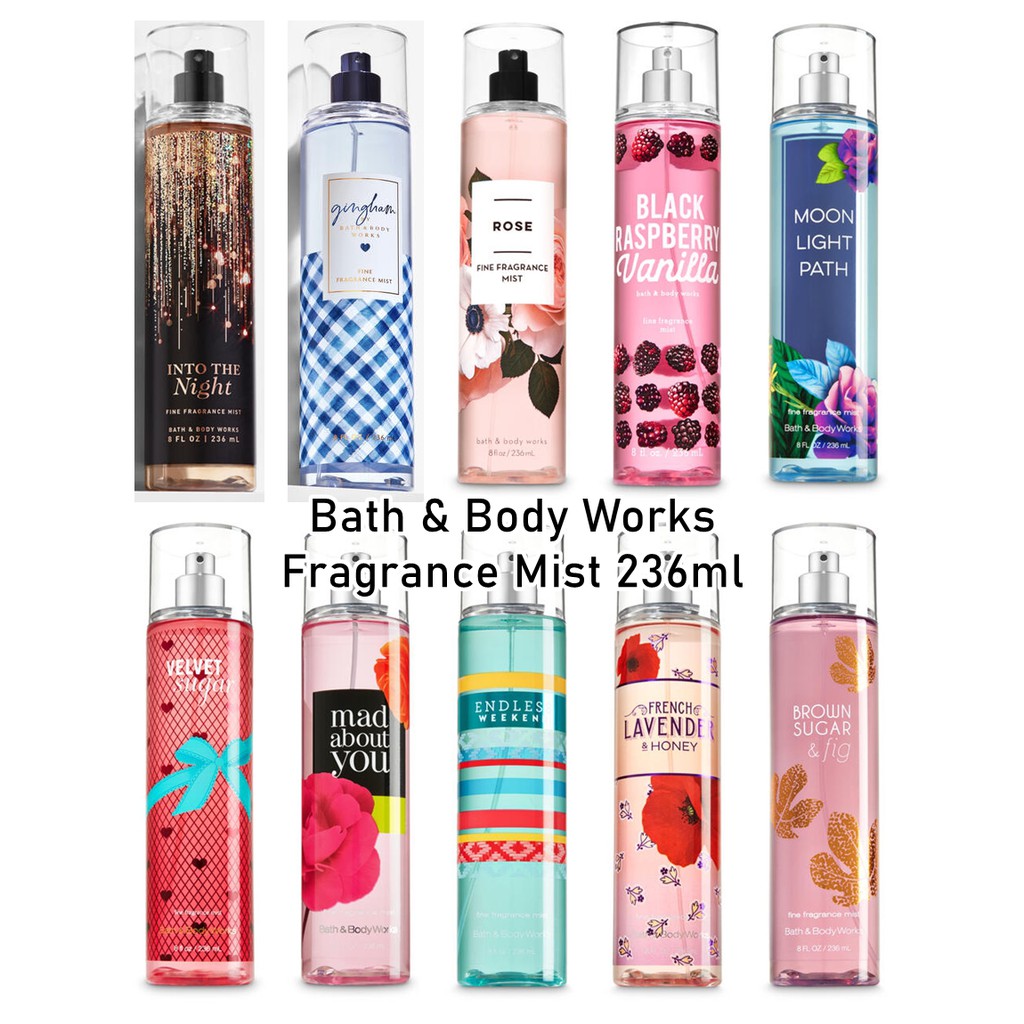 NEW UPDATE! Bath And Body Works Body Mist Full Size 236ml Shopee Malaysia