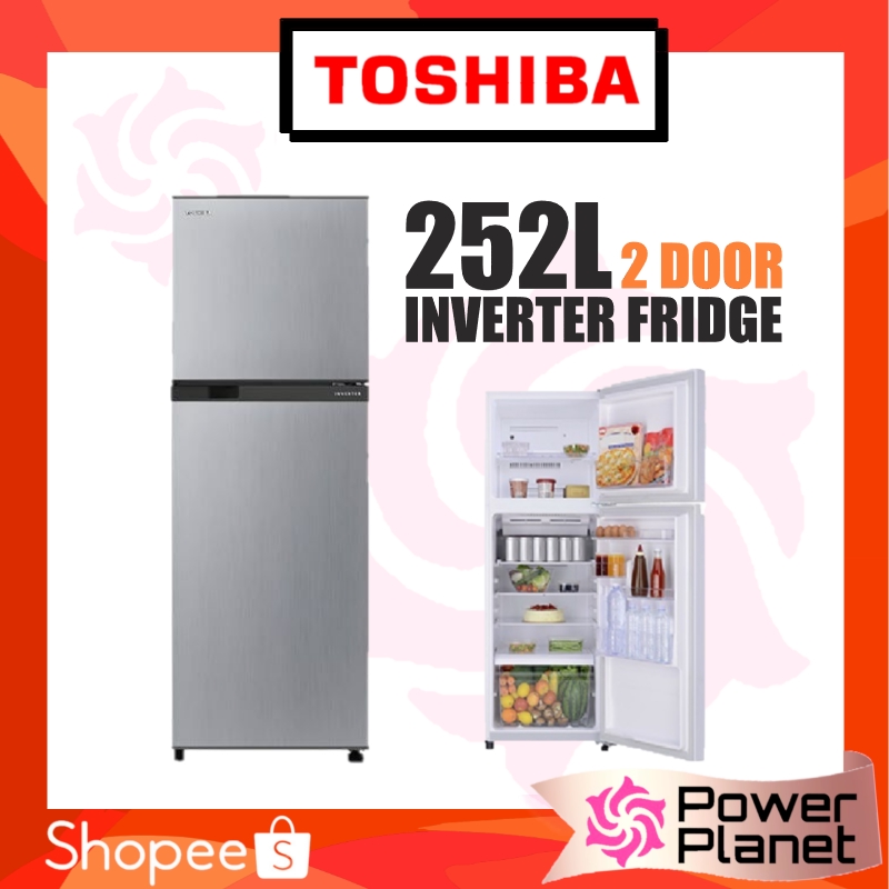 Toshiba 252l Gr A28mss 2 Door Inverter Fridge Refrigerator Gra28mss Refrigerator Peti Sejuk å†°ç®± ç