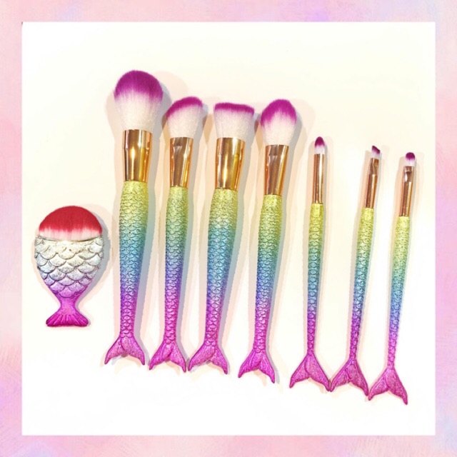 Mermaid Brush Set (8pc Set) Makeup Brush