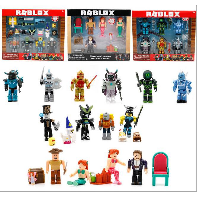 6pcs Set Pvc Game Roblox Figures Toy Kids Building Block Doll Shopee Malaysia - building blocks roblox big figure