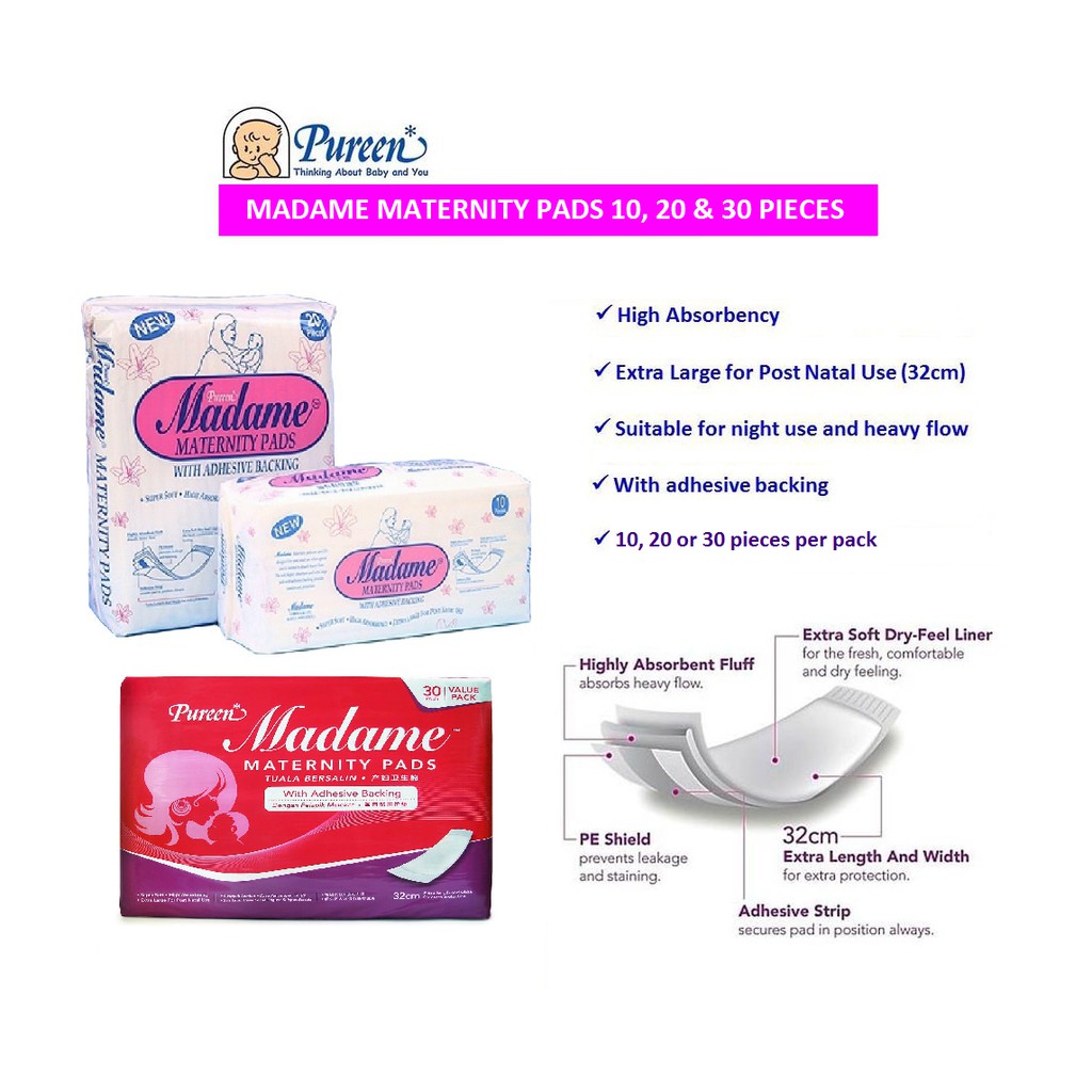 Pureen Madame Maternity Pad, 20S  Regency Specialist Hospital ePharmacy