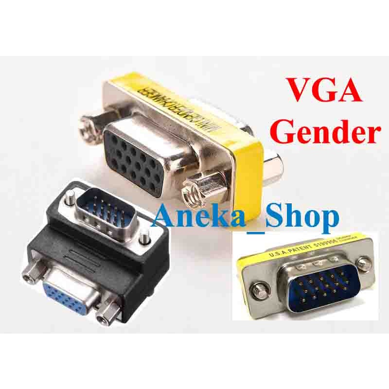 VGA gender changer vga converter male male vga female female db15 15pin male female adapter m f vga joint vga housing