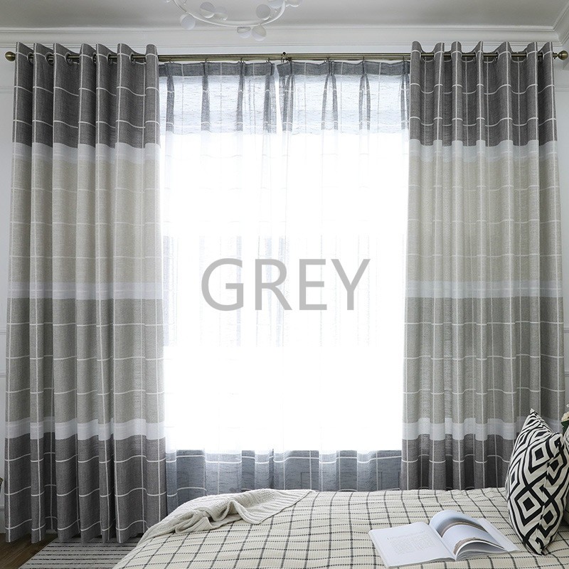 Langsir Bedroom Curtain Linen Curtains For Living Room Nordic