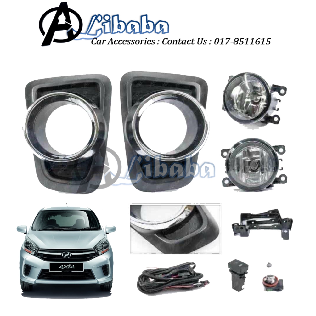 PERODUA AXIA G-Spec 2017 Plug & Play Fog Lamp Spot Light 