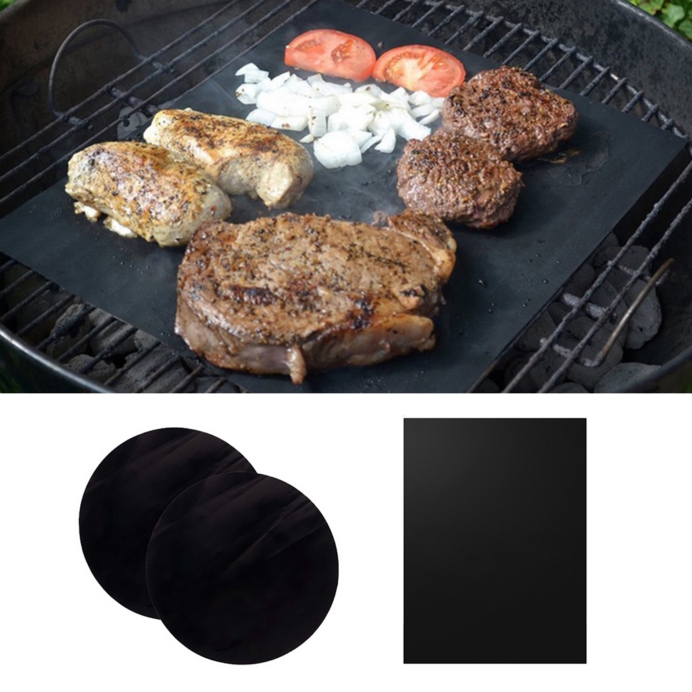 1 2 Pack Bbq Grill Matt Miracle Non Stick Mat Magic Reusable As