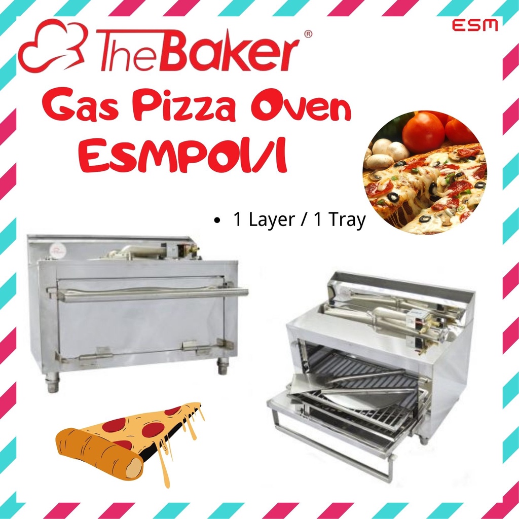 THE BAKER GAS PIZZA OVEN ESMPO1/1 (LP GAS)