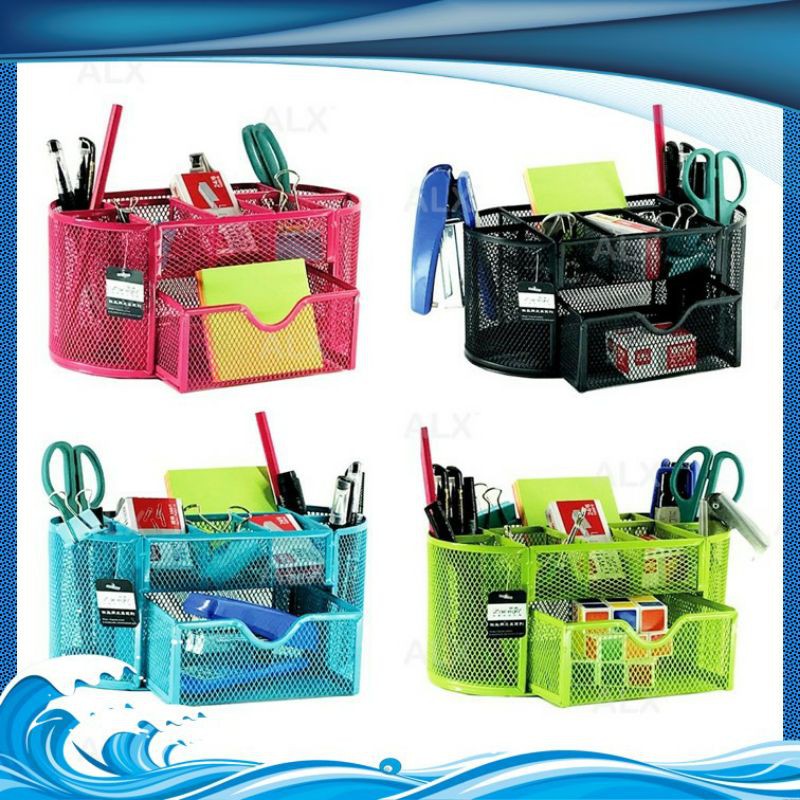 Bekas Simpan Alat Tulis Bakul Alat Tulis Laci Peralatan Tulis Stationary Storage Shopee Malaysia