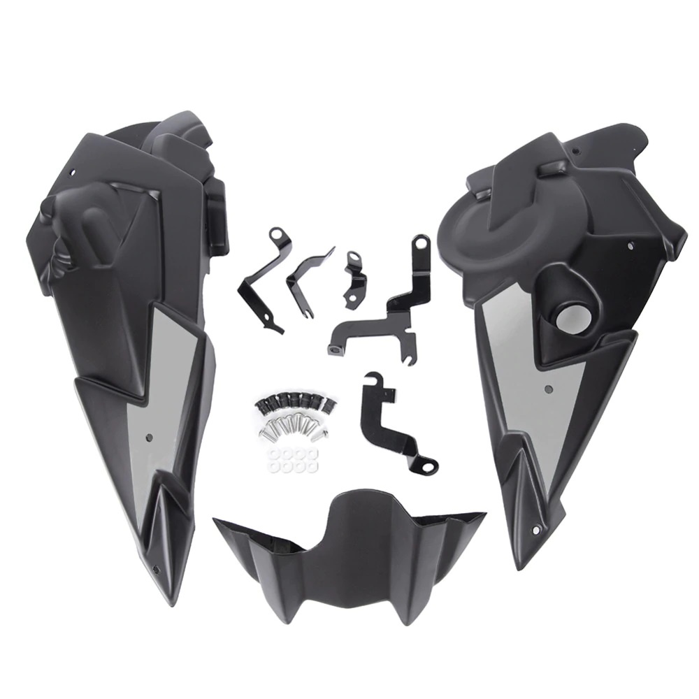 TLYA Black Motorcycle Parts Engine Chassis Spoiler Guard Cover Skid Plate Belly Pan Protector for YA.MA.HA FZ07 MT-07 XSR700 2014-2021 Motorcycle spoiler accessories 
