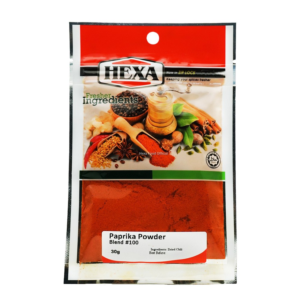HEXA HALAL Paprika Powder Spicy (30g) Serbuk Paprika Pedas Shopee