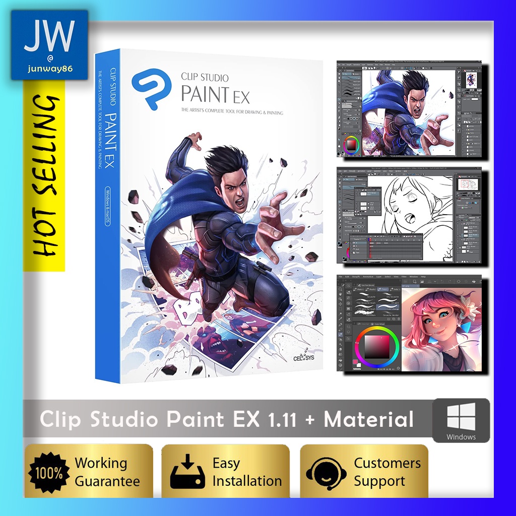 Clip Studio Paint EX 1.20 + Material (May 2022) Full Version Comic and Manga Creation