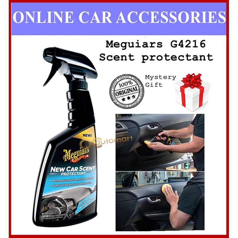 ( Free Gift ) Meguiars G4216 New Car Scent Protectant 473ml Meguiar's Interior Plastic Rubber Restore