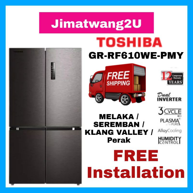 Toshiba Multi Door Inverter Refrigerator (556 L) Gr-Rf610We-Pmy