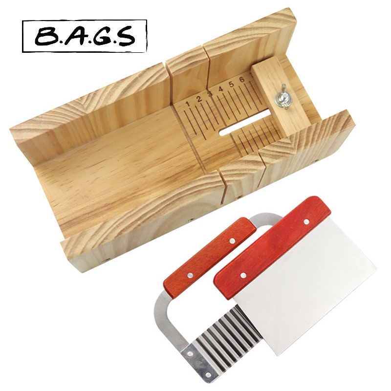 TheBags Kitchen Tools Flat Knife Toast Slicer Soap Cutter With Two Slots And Measurement Scale