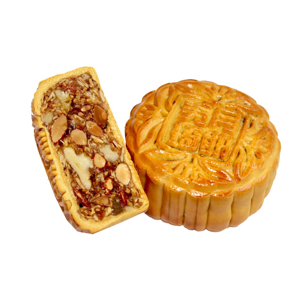 [MidAutumn] 2Piece Premium Tau Tau Food Mix Nut Mooncake with