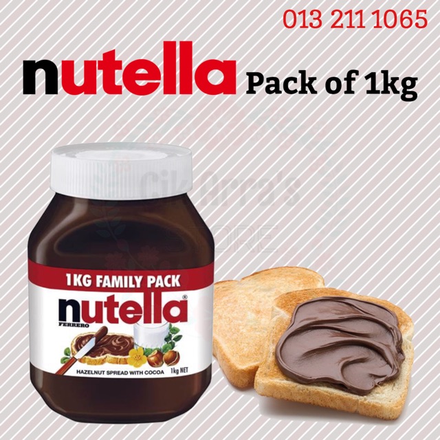 Nutella Chocolate Hazelnut Spread 1 Kg Shopee Malaysia