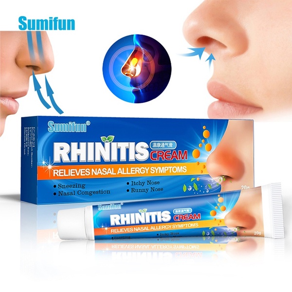 20g Treat Rhinitis Sinusitis Herbal Cream Antibacterial Relieve Itching ...