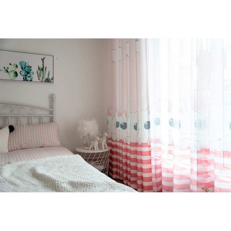 Modern Cat Semi Blackout Window Curtains Kitchen Bedroom Shopee