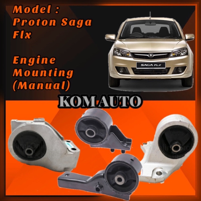 Proton Saga Flx (Manual) Engine Mounting Shopee Malaysia