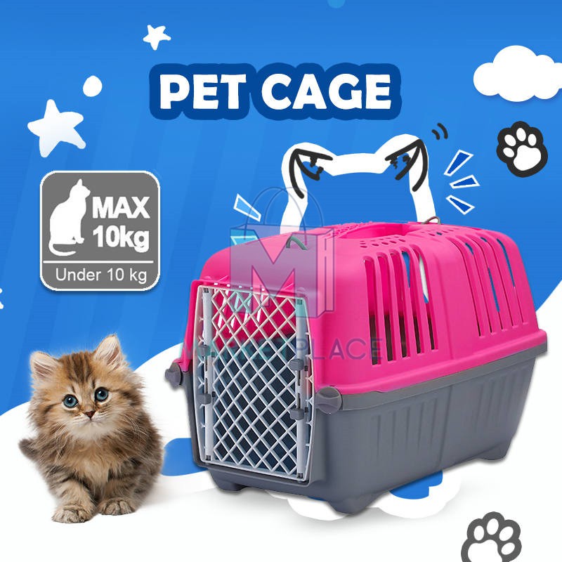 Cat Carrier Dog Carrier Pet Carrier Pet Transport Cage / Sangkar Kucing
