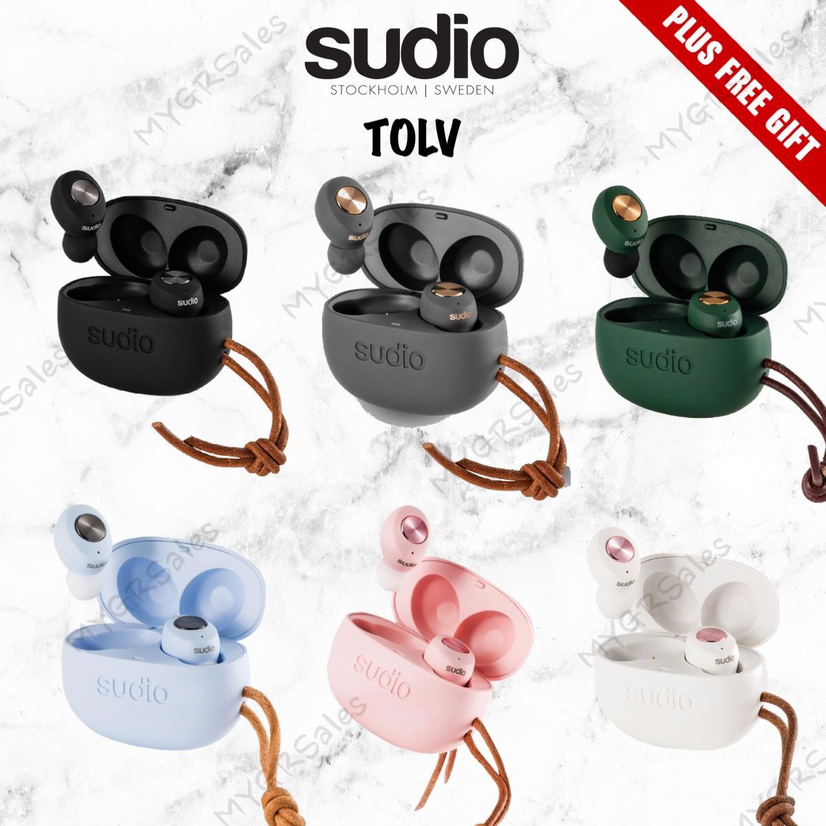 Sudio Tolv Bluetooth Wireless In Ear Headphones With Free Gift Ready Stock Shopee Malaysia