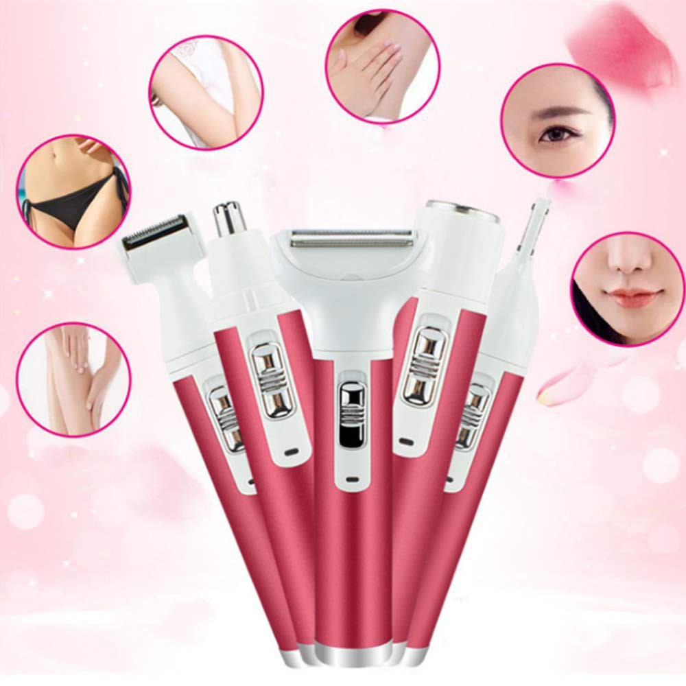 Random Gift 5 In 1 Multi Function Charging Lady Hair Removal