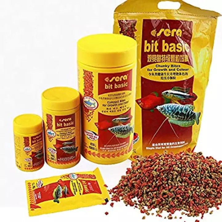 Sera Bit Basic Fish Food Pellet 100ml / 250ml Bites, For