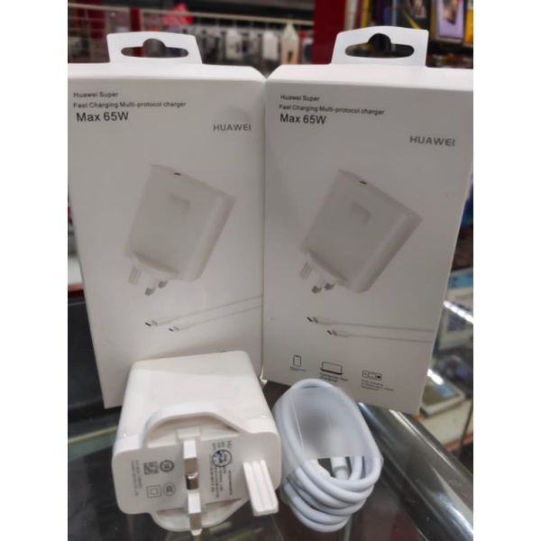 HUAWEI 65W Laptop MateBook Power Adapter with Dual USBC Port UK PIN