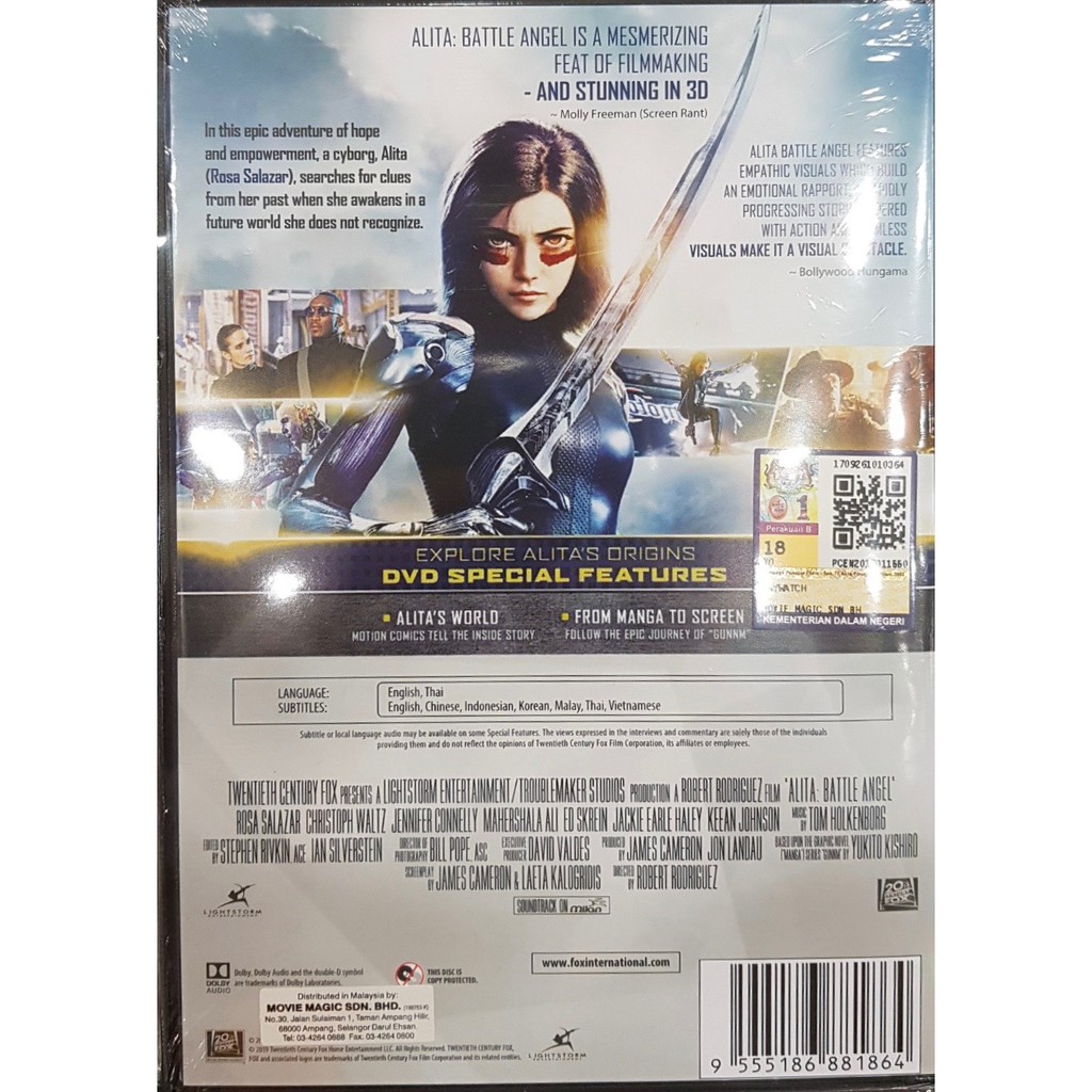 Alita: Battle Angel (2019) DVD Bluray 4K HD | Shopee Malaysia