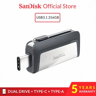 SanDisk Ultra Dual OTG USB 3.1 Type-C Flash Drive For Android Mobile & PC - 64GB/128GB/256GB (DDC2)